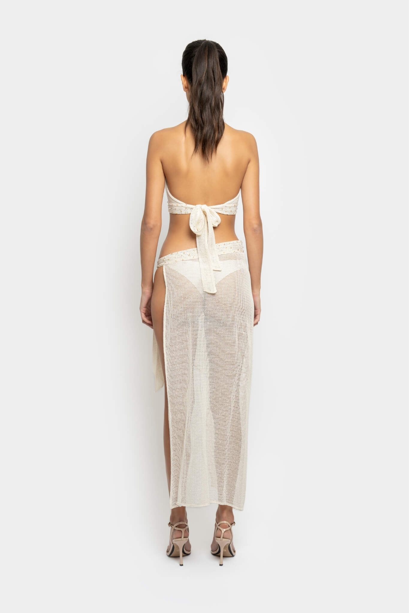 WHITE ROSE TOP & SKIRT SET