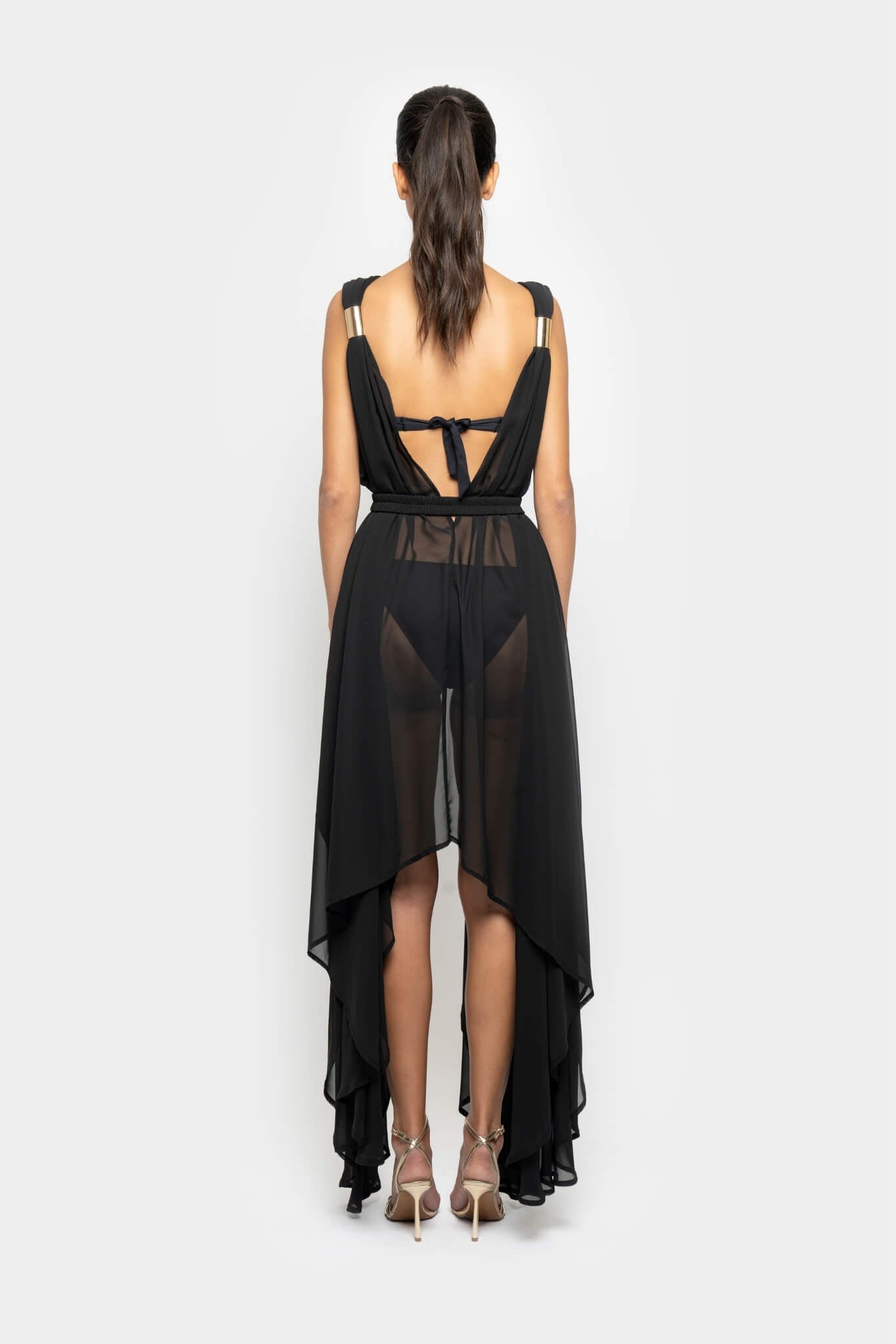 BUTTERFLY KIMONO IN BLACK