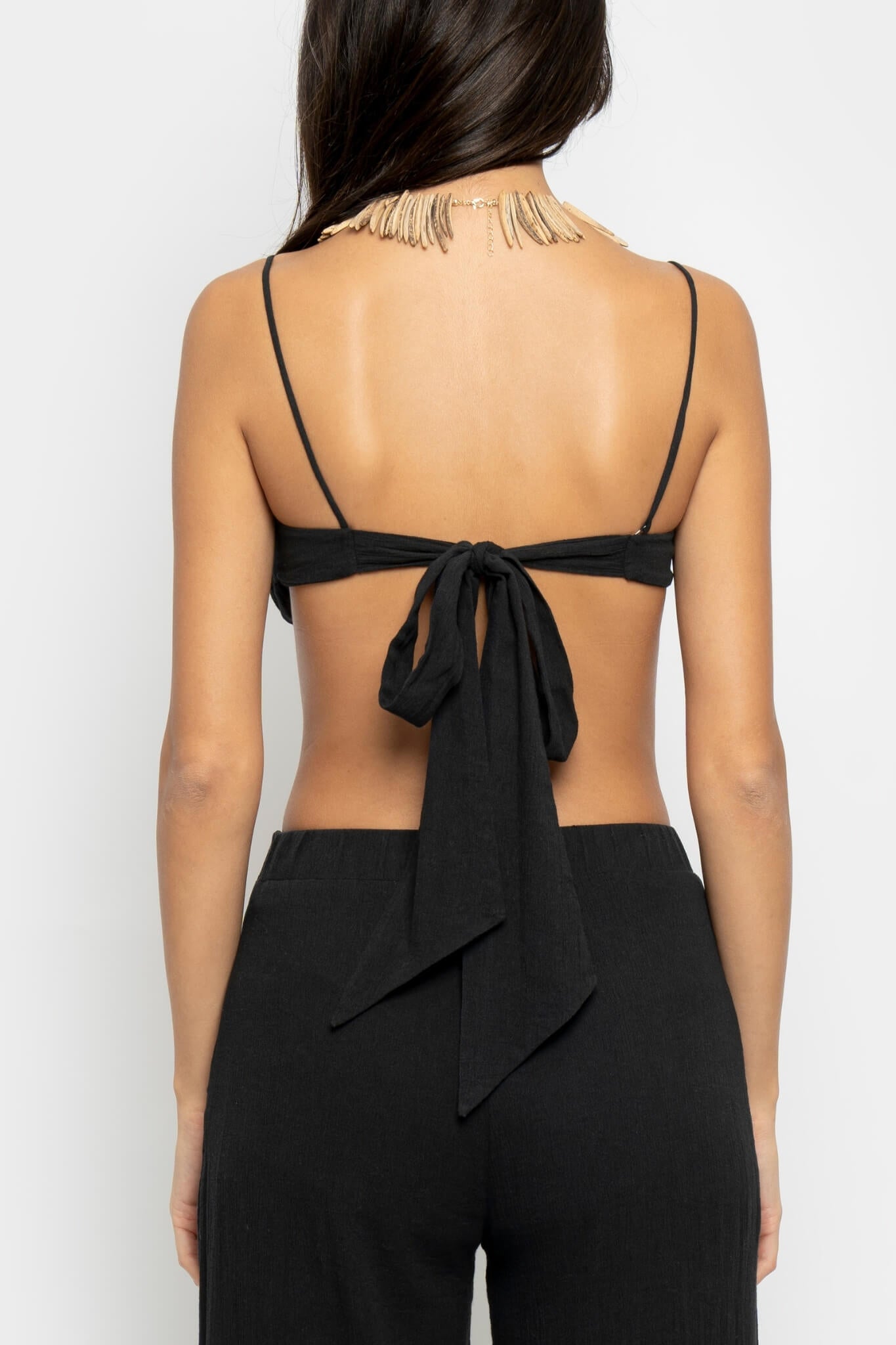 SEZANE TOP IN BLACK