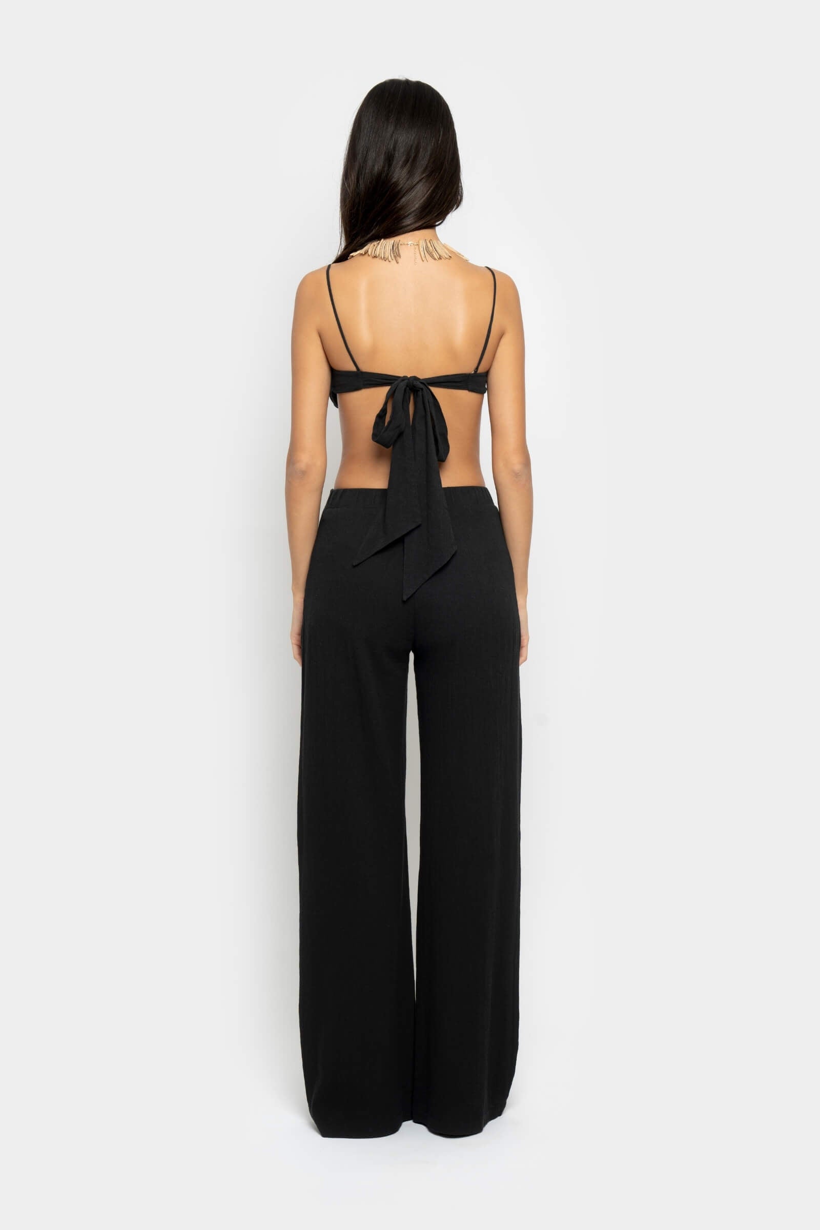 SEZANE PANTS IN BLACK