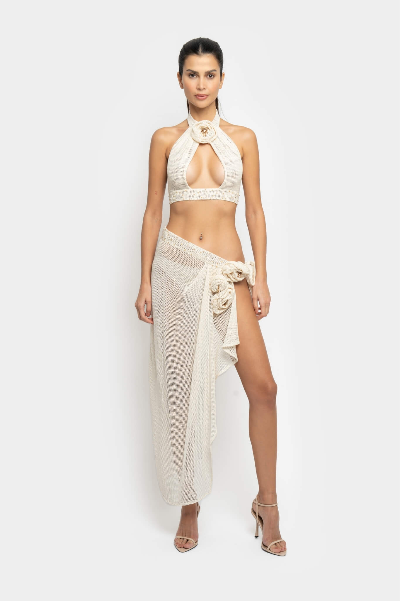 WHITE ROSE SKIRT